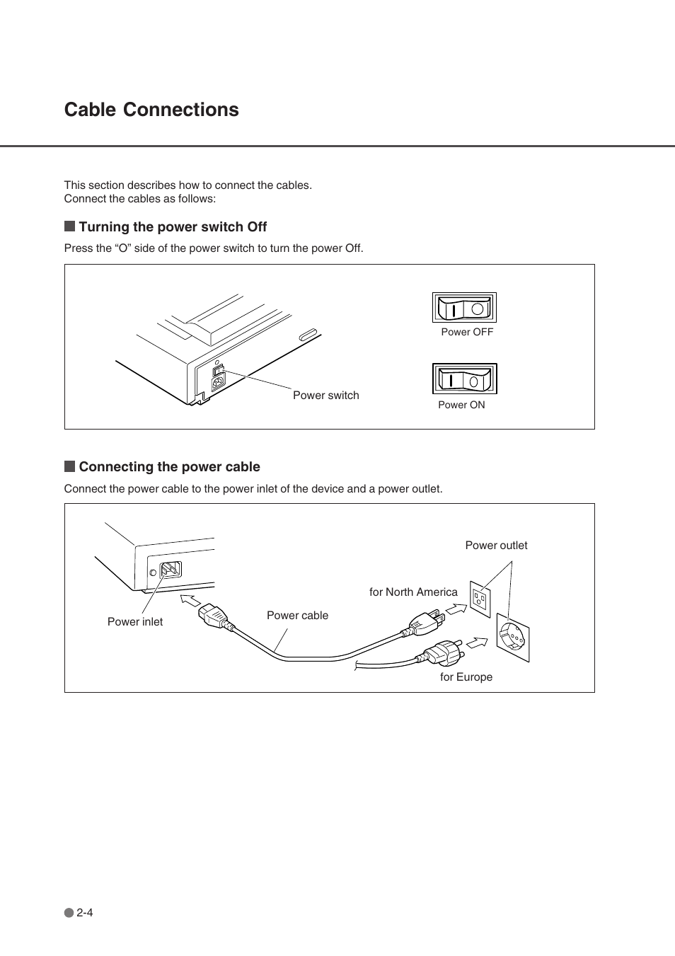 Cable connections, Cable connections -4 | FUJITSU fi-4750L User Manual | Page 29 / 95