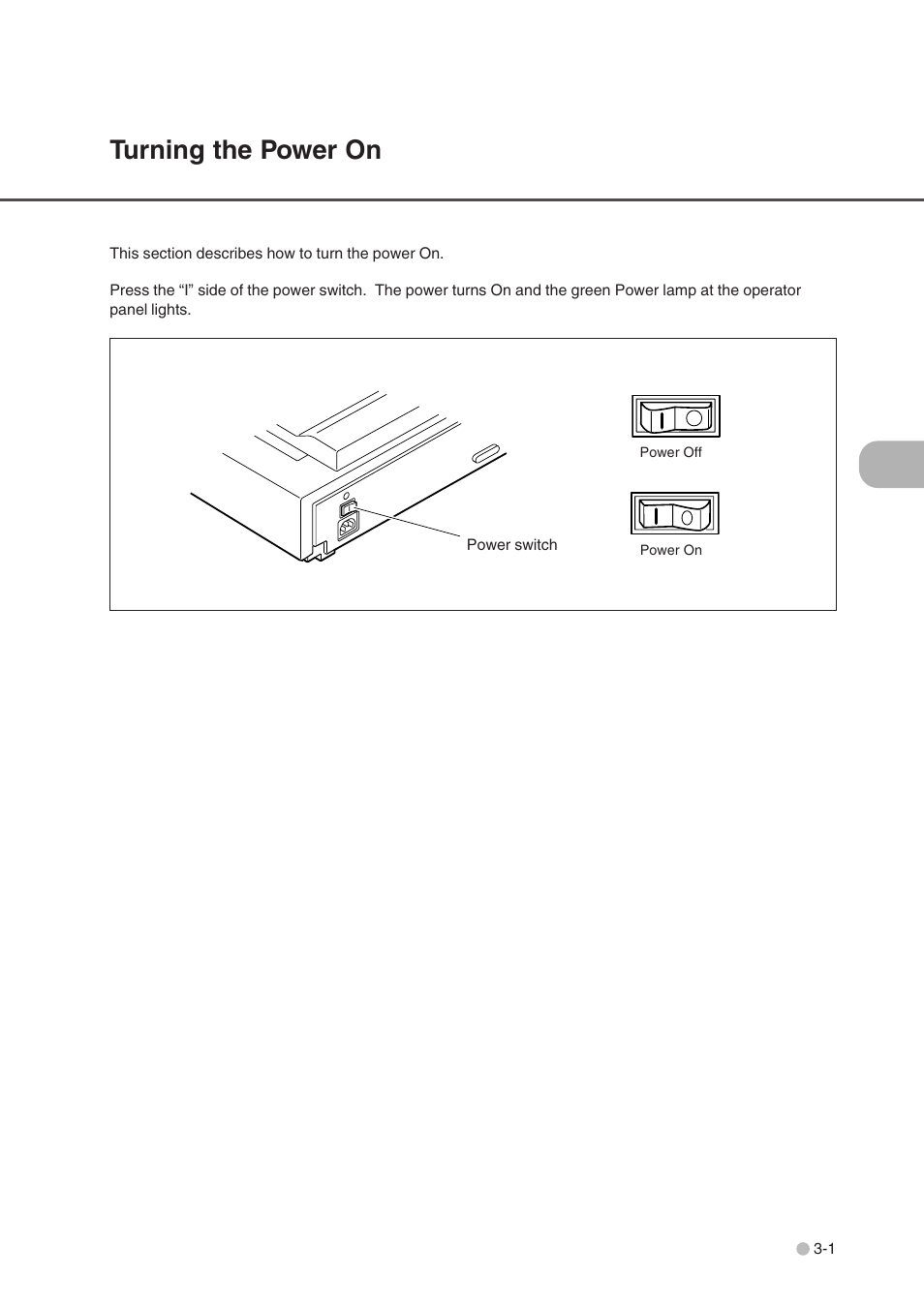 Turning the power on, Turning the power on -1 | FUJITSU fi-4750L User Manual | Page 35 / 95