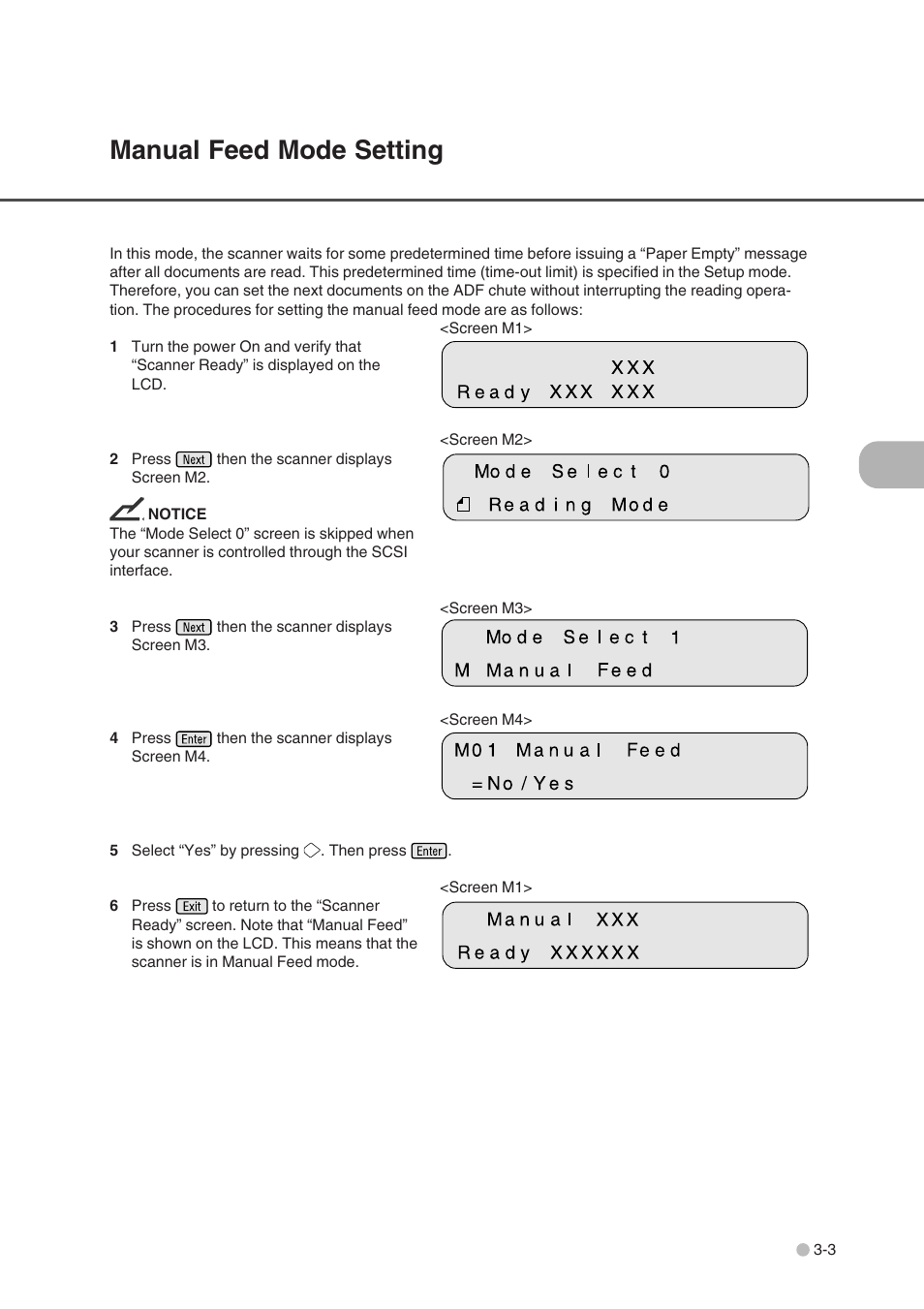 Manual feed mode setting, Manual feed mode setting -3 | FUJITSU fi-4750L User Manual | Page 37 / 95