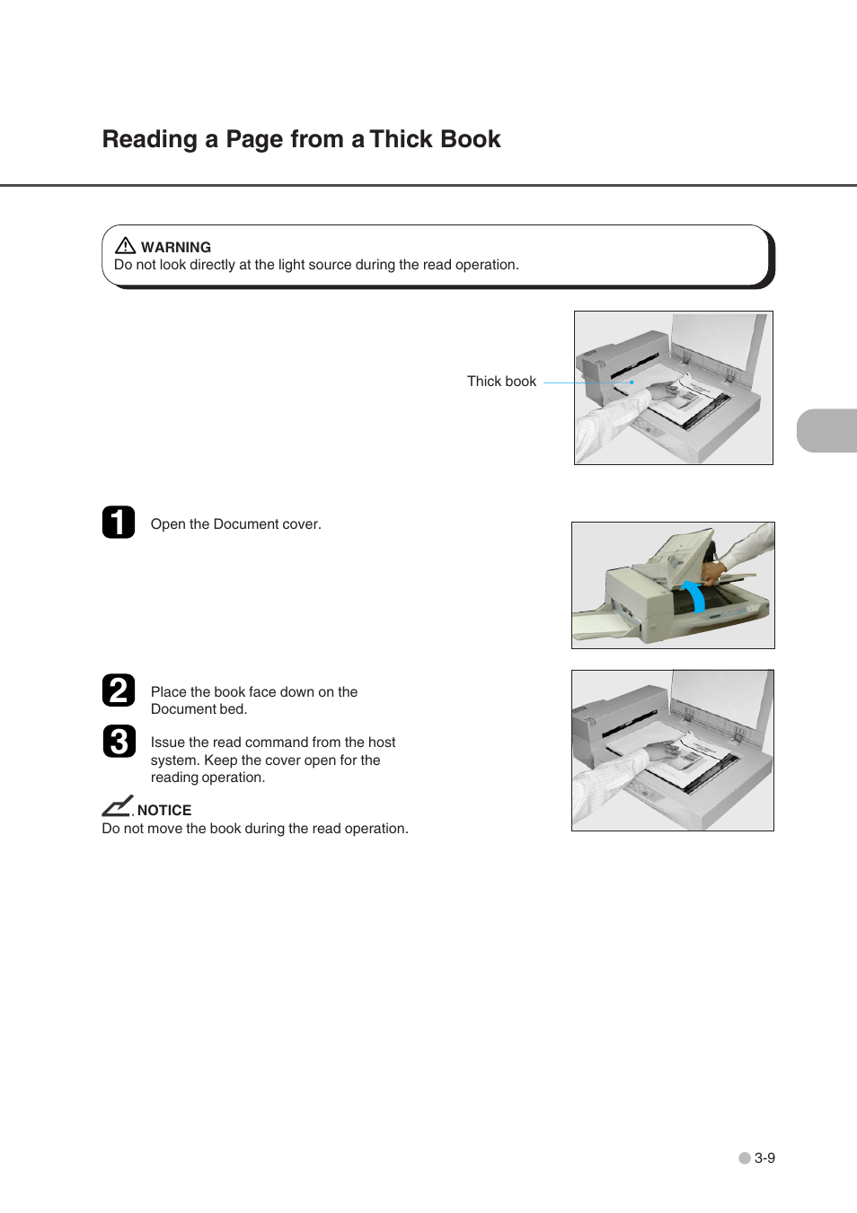 Reading a page from a thick book | FUJITSU fi-4750L User Manual | Page 43 / 95