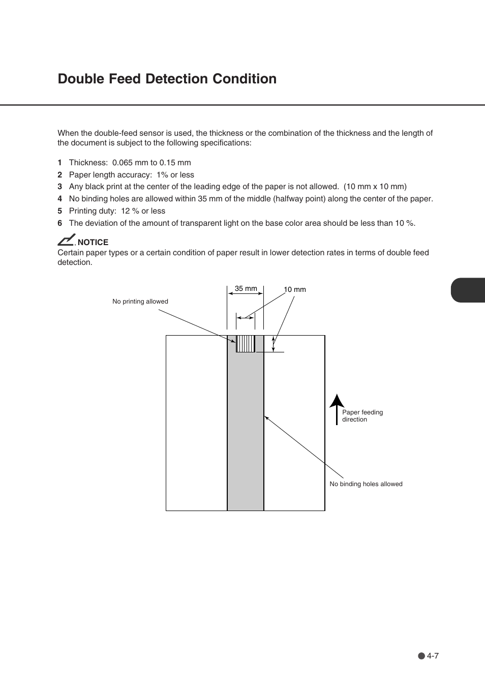 Double feed detection condition, Double feed detection condition -7 | FUJITSU fi-4750L User Manual | Page 52 / 95