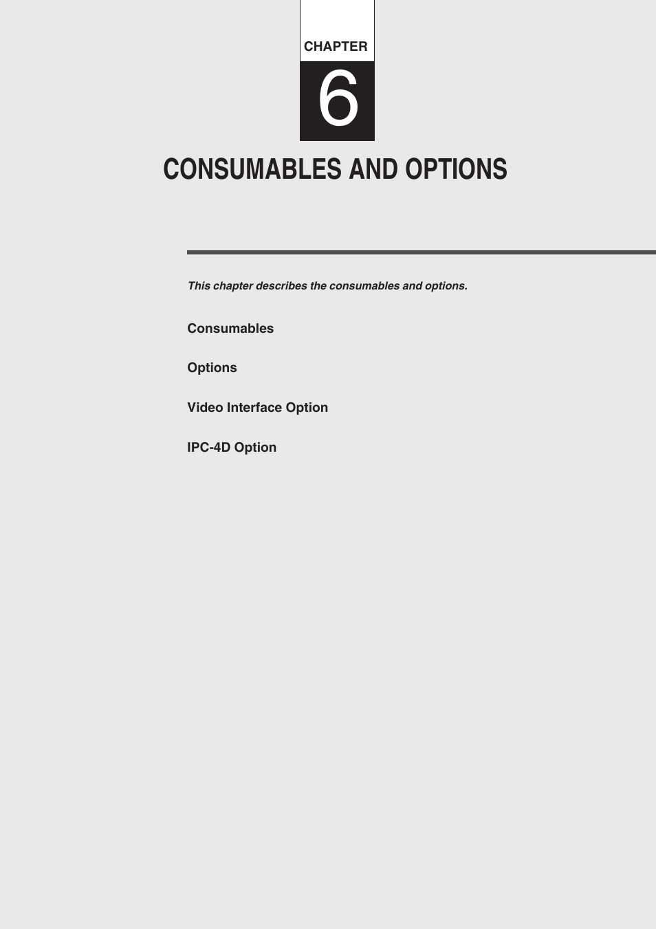 Chapter 6 consumables and options, Consumables and options, Consumables | And options | FUJITSU fi-4750L User Manual | Page 59 / 95