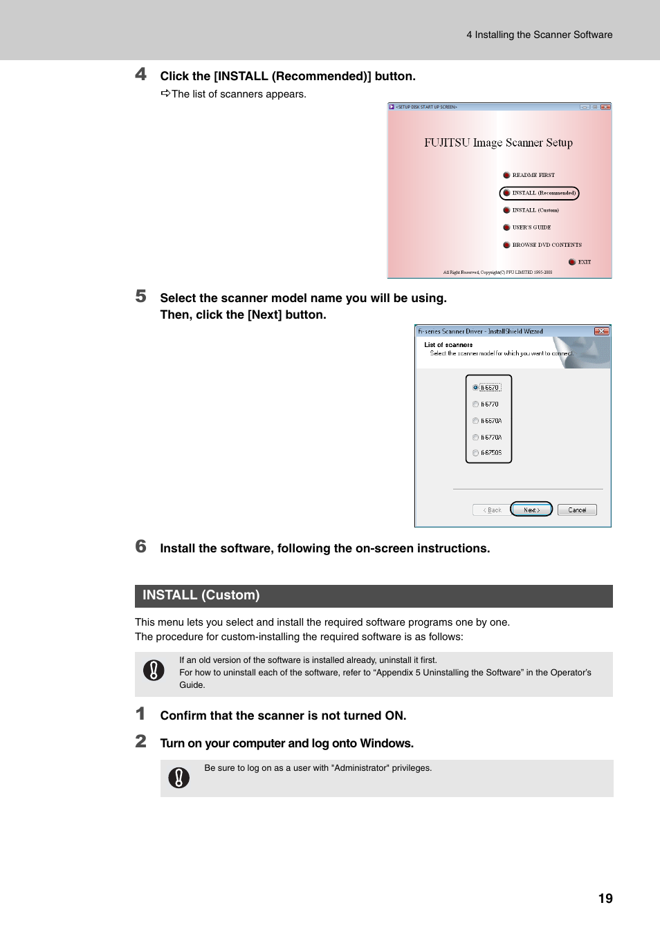 FUJITSU Image Scanner fi-6670(A) User Manual | Page 19 / 26