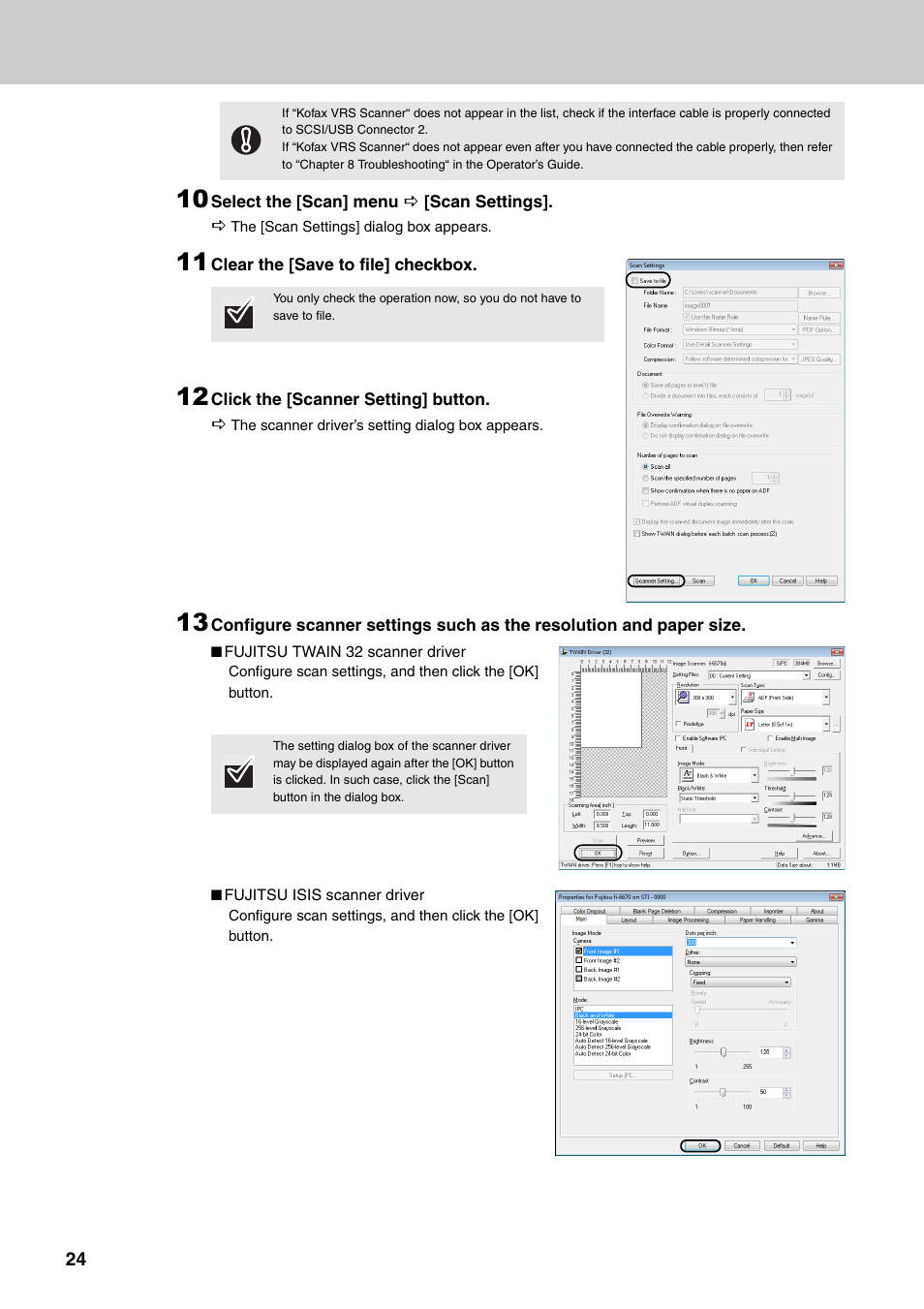 FUJITSU Image Scanner fi-6670(A) User Manual | Page 24 / 26