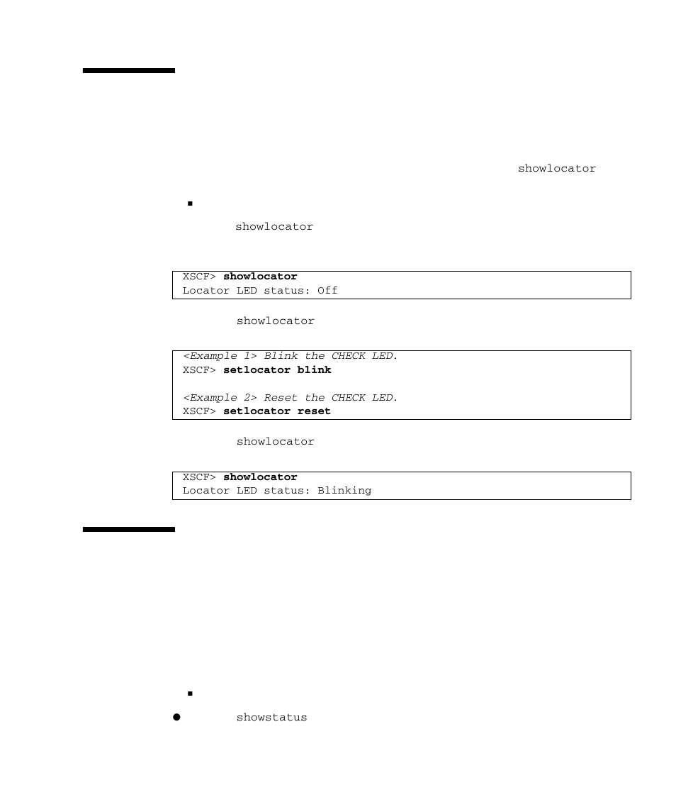 5 identifying the location of the system, 6 managing fault degradation, 1 displaying the degraded component | Identifying the location of the system 4–21, Managing fault degradation 4–21, Displaying the degraded component 4–21 | FUJITSU SPARC M4000 User Manual | Page 229 / 376