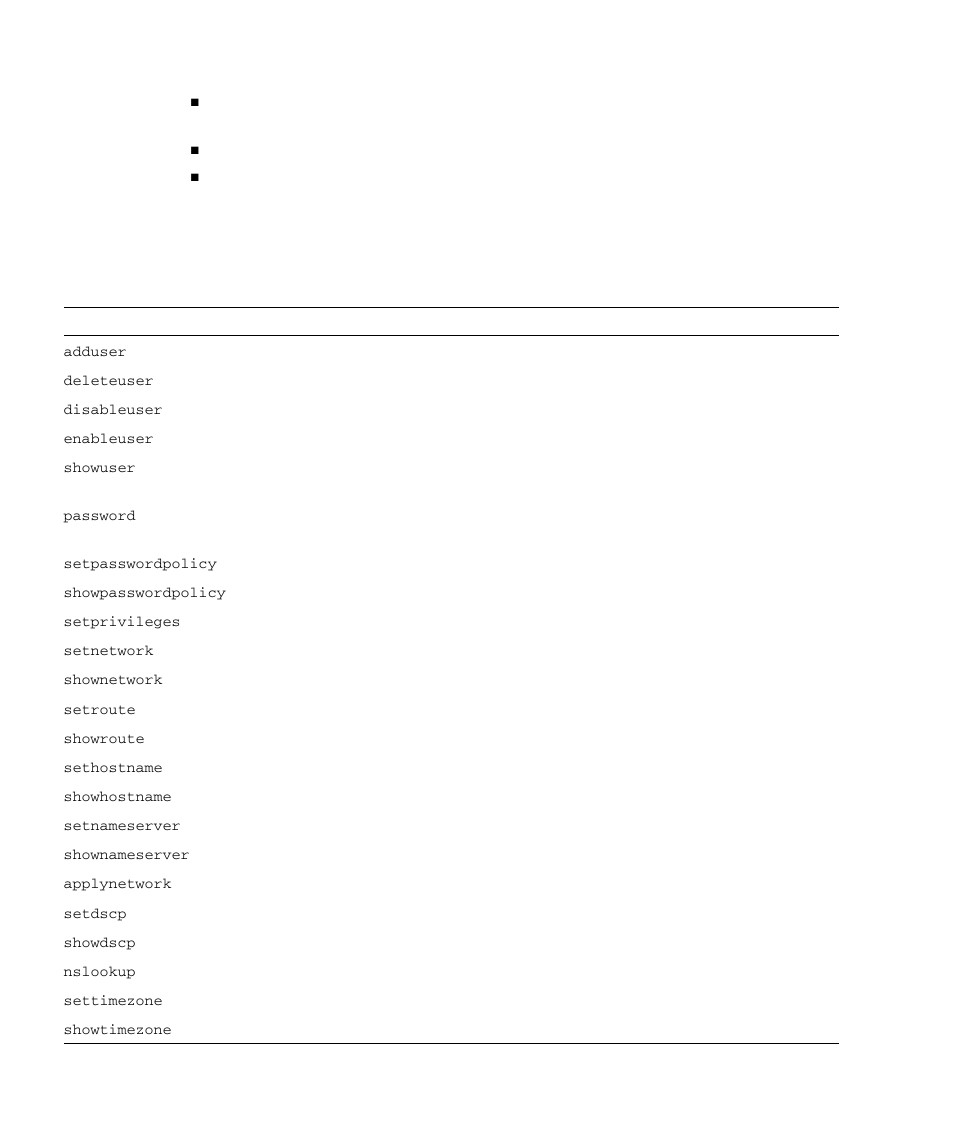 Table 5-1, Xscf commands | FUJITSU SPARC M4000 User Manual | Page 238 / 376