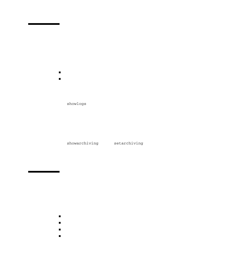 6 view and archive the xscf logs, 7 user management and security commands, View and archive the xscf logs 5–15 | User management and security commands 5–15 | FUJITSU SPARC M4000 User Manual | Page 251 / 376