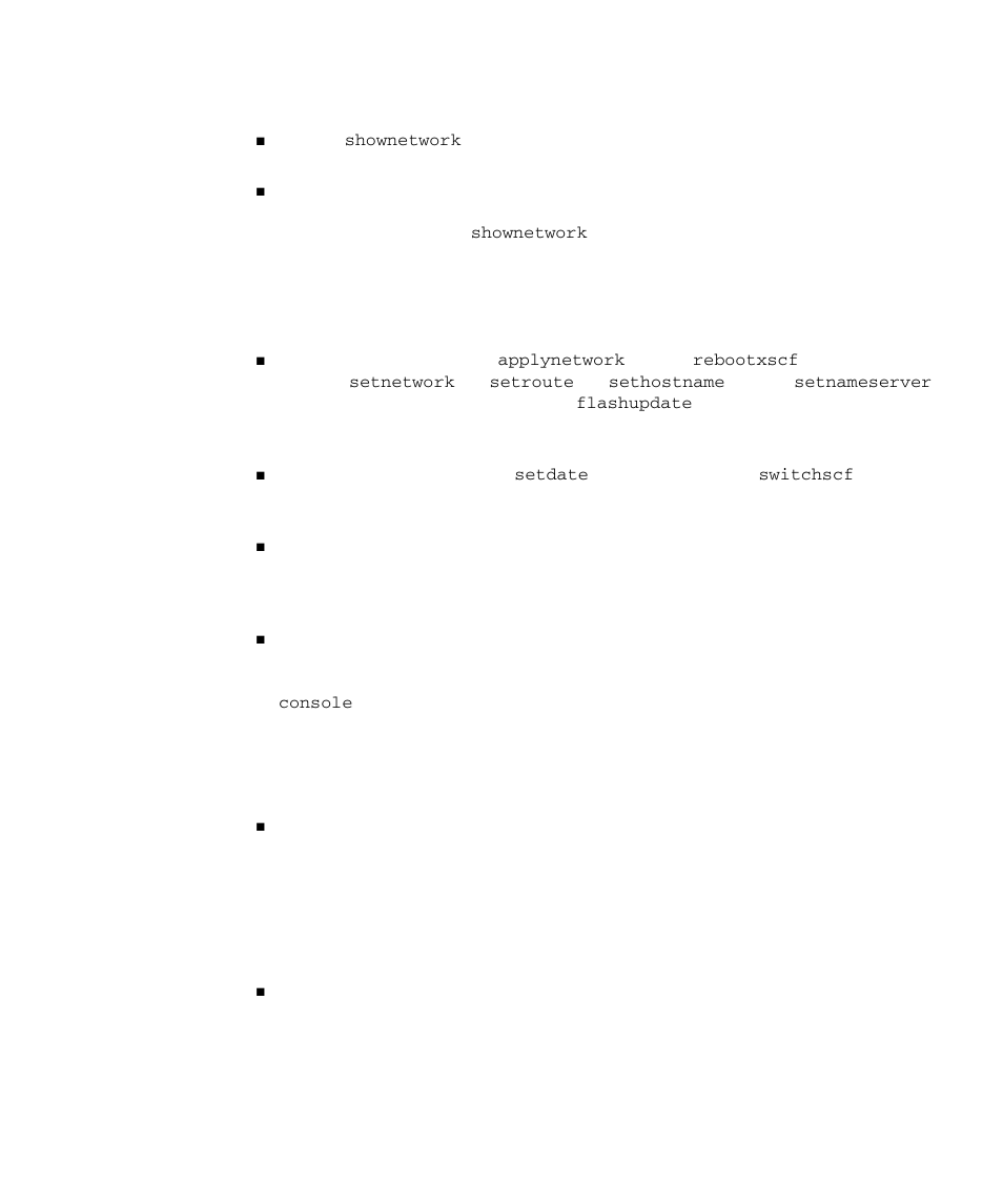 Do not know the ip address of xscf, Could not power on or off the server, Could not add an xscf user | FUJITSU SPARC M4000 User Manual | Page 347 / 376