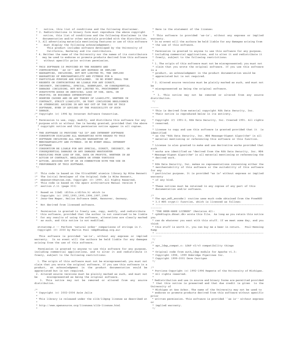 Appendix e software license conditions e-7 | FUJITSU SPARC M4000 User Manual | Page 359 / 376