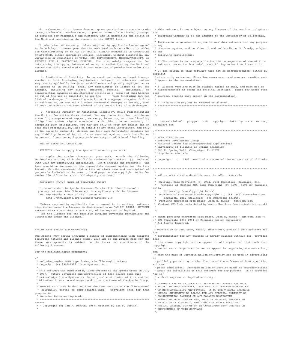 Appendix e software license conditions e-11 | FUJITSU SPARC M4000 User Manual | Page 363 / 376