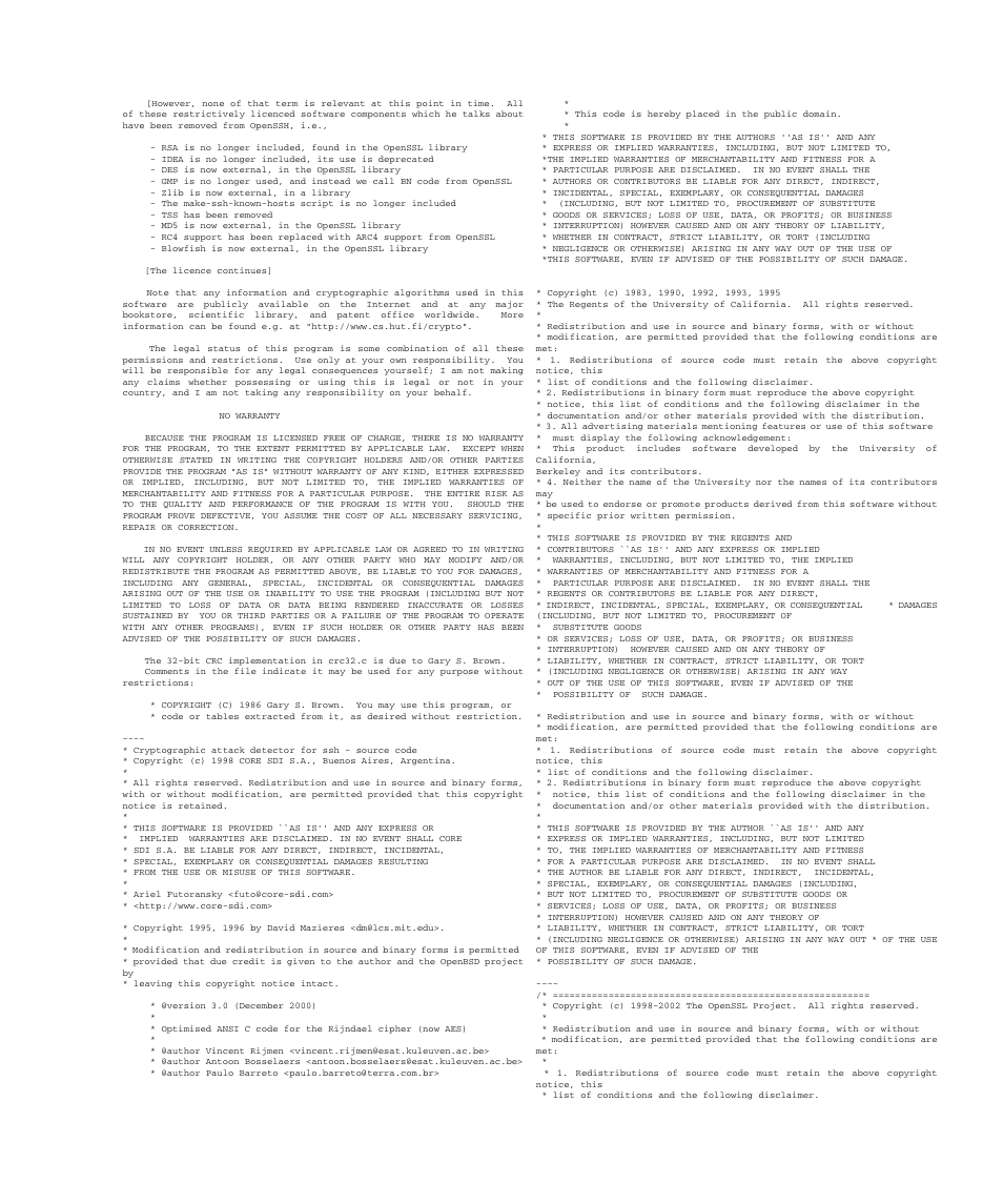Appendix e software license conditions e-15 | FUJITSU SPARC M4000 User Manual | Page 367 / 376