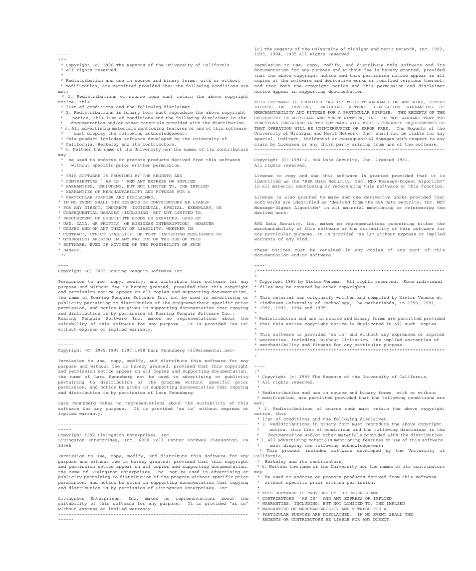 Appendix e software license conditions e-17 | FUJITSU SPARC M4000 User Manual | Page 369 / 376