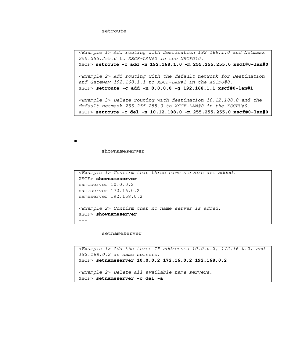 Making xscf dns settings | FUJITSU SPARC M4000 User Manual | Page 83 / 376
