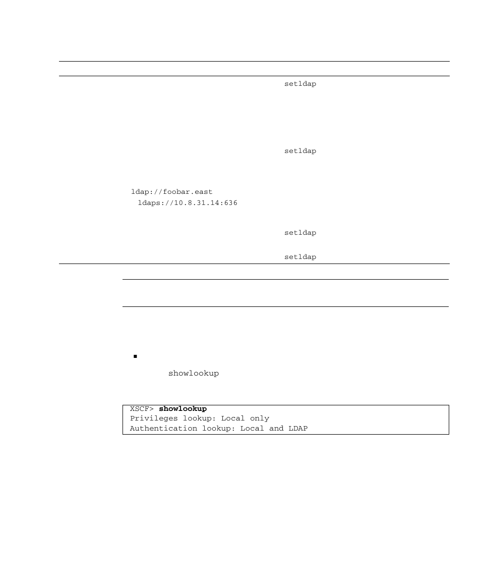 Enabling or disabling the ldap server | FUJITSU SPARC M4000 User Manual | Page 93 / 376