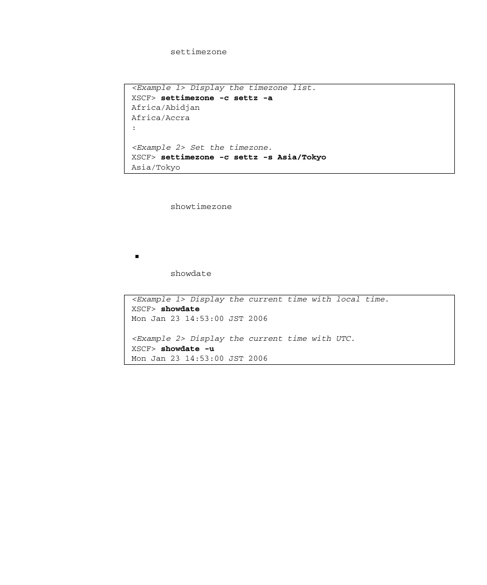 Setting the xscf time | FUJITSU SPARC M4000 User Manual | Page 99 / 376