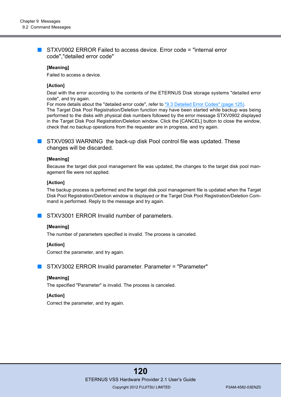 FUJITSU VSS Hardware Provider 2.1 User Manual | Page 120 / 134