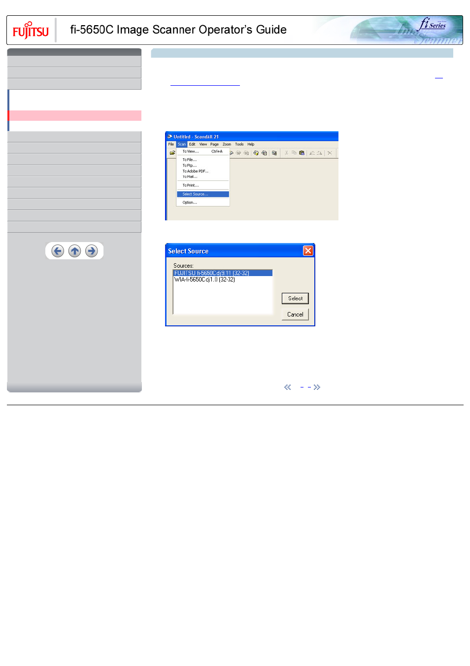 3 scanning documents | FUJITSU Image Scanner fi-5650C User Manual | Page 33 / 161