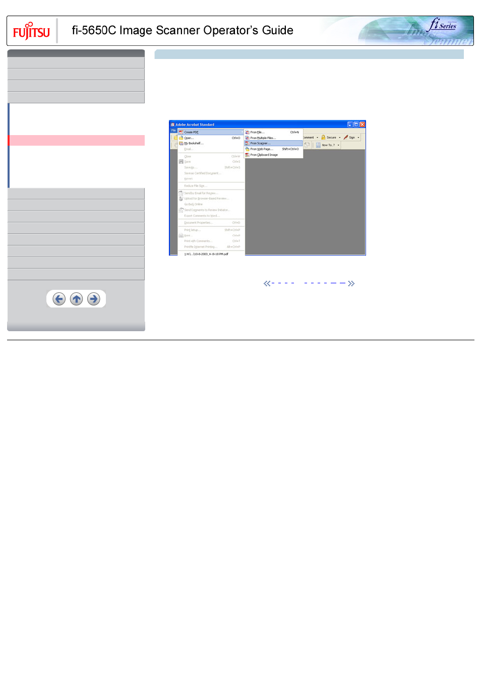 Using adobe acrobat 6.0 | FUJITSU Image Scanner fi-5650C User Manual | Page 75 / 161
