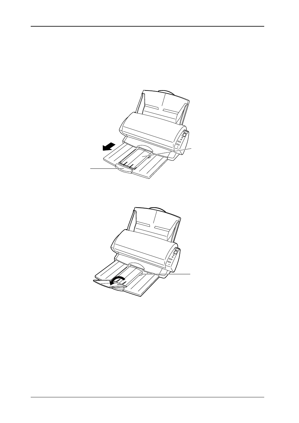 4 setting up the stacker and document support | FUJITSU C150-E194-01EN User Manual | Page 18 / 38