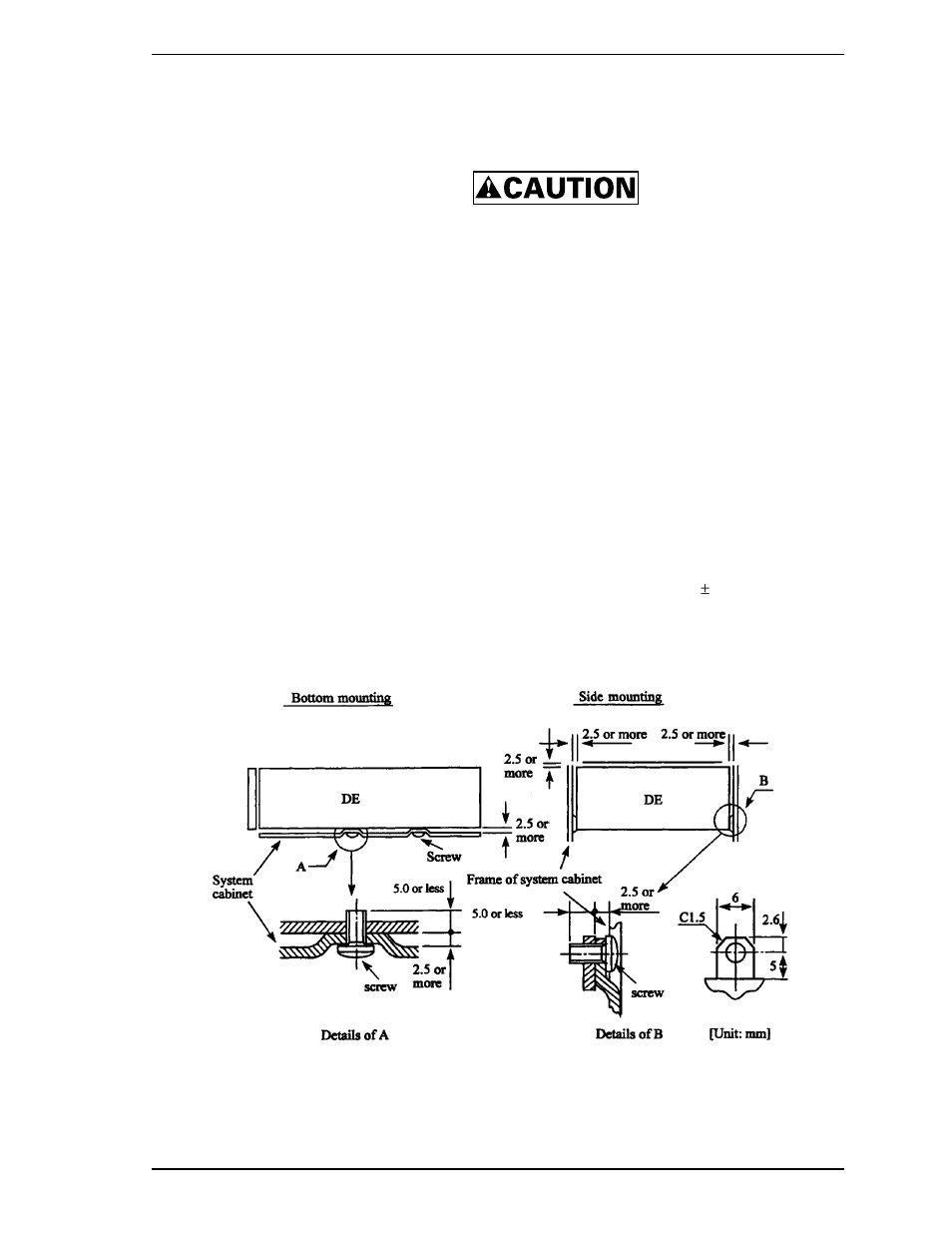 3 notes on mounting | FUJITSU MAX3036RC User Manual | Page 45 / 94