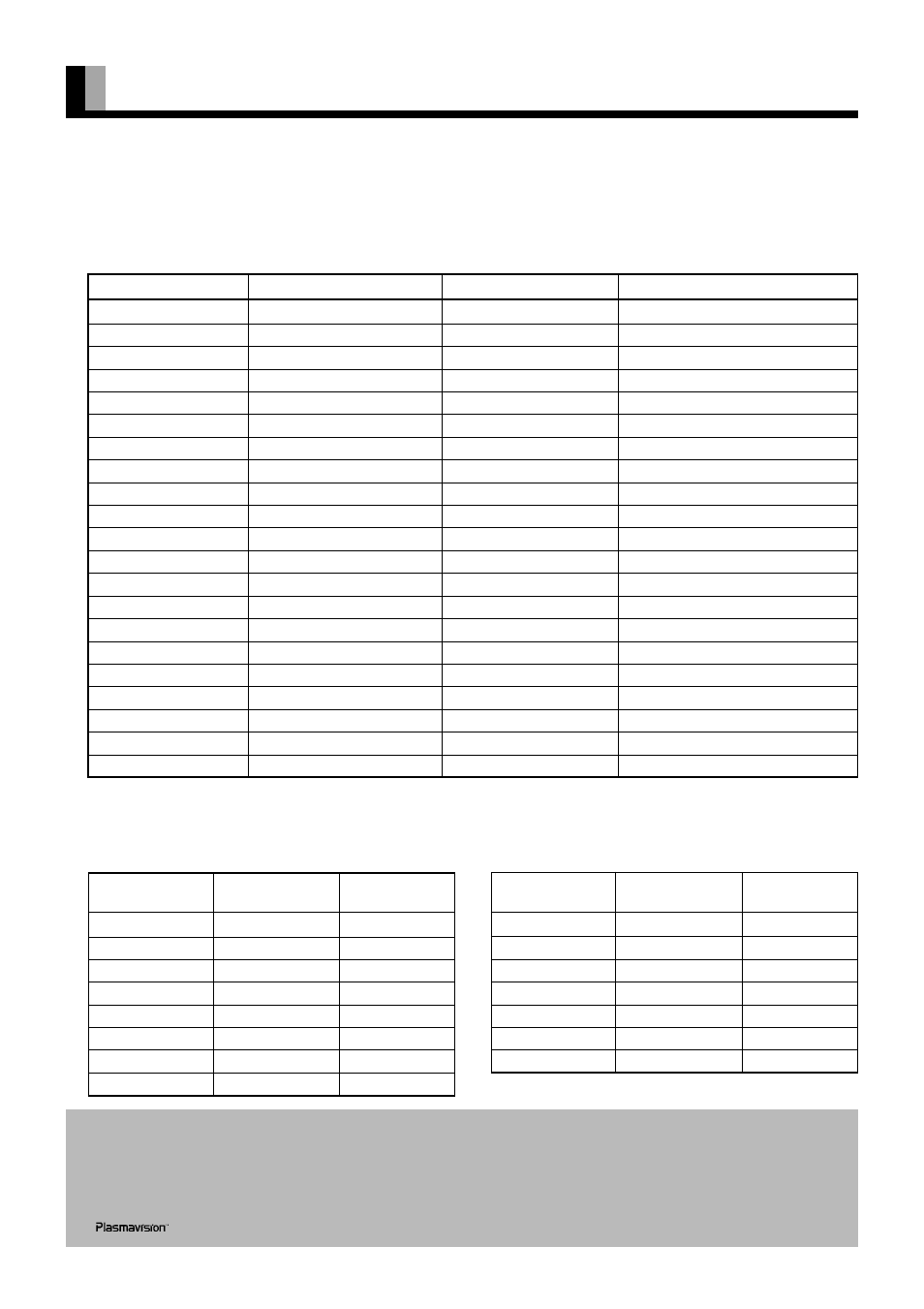 Factory settings, E-38 | FUJITSU PLASMAVISION PDS5002W User Manual | Page 40 / 42