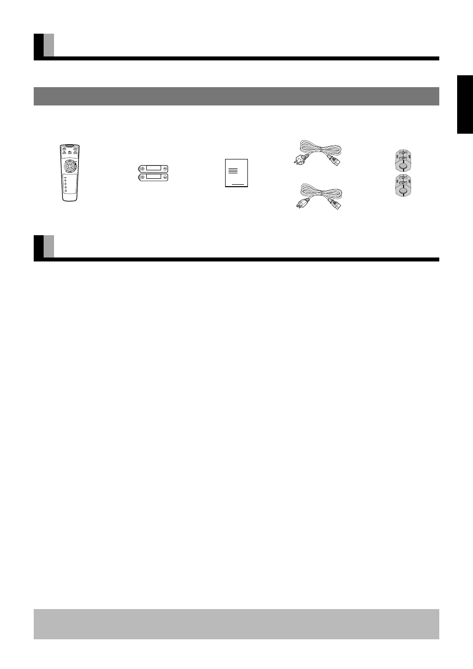 Accessories, Handy tips, Checking accessories | FUJITSU PLASMAVISION PDS5002W User Manual | Page 7 / 42