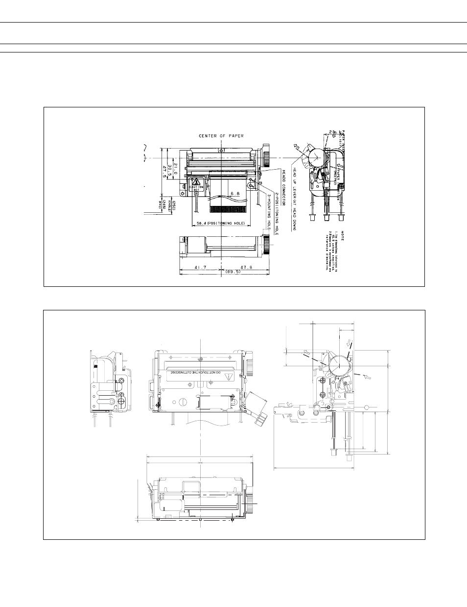 Dimensions | FUJITSU 354 User Manual | Page 4 / 8