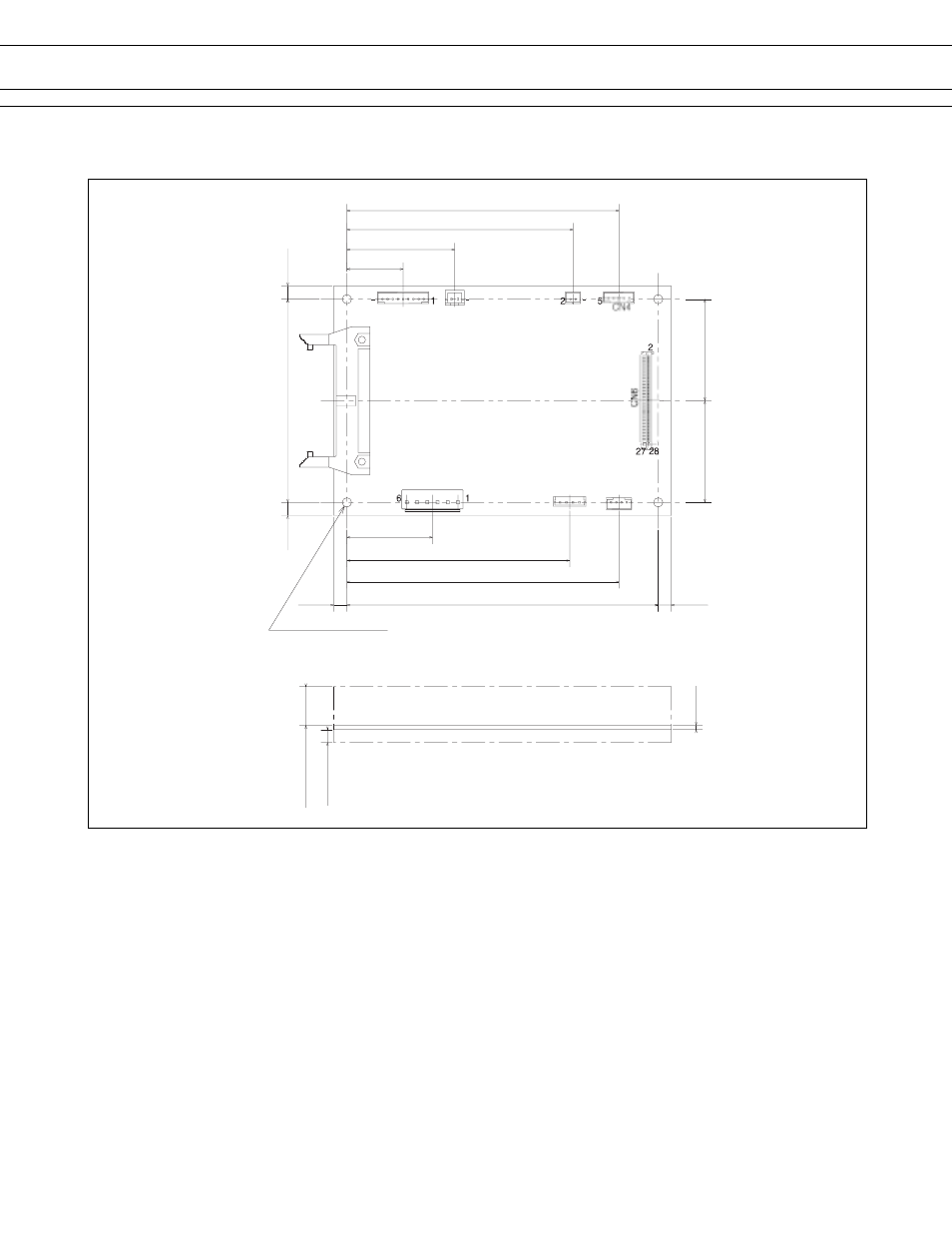 Interface board unit: mm | FUJITSU 354 User Manual | Page 5 / 8