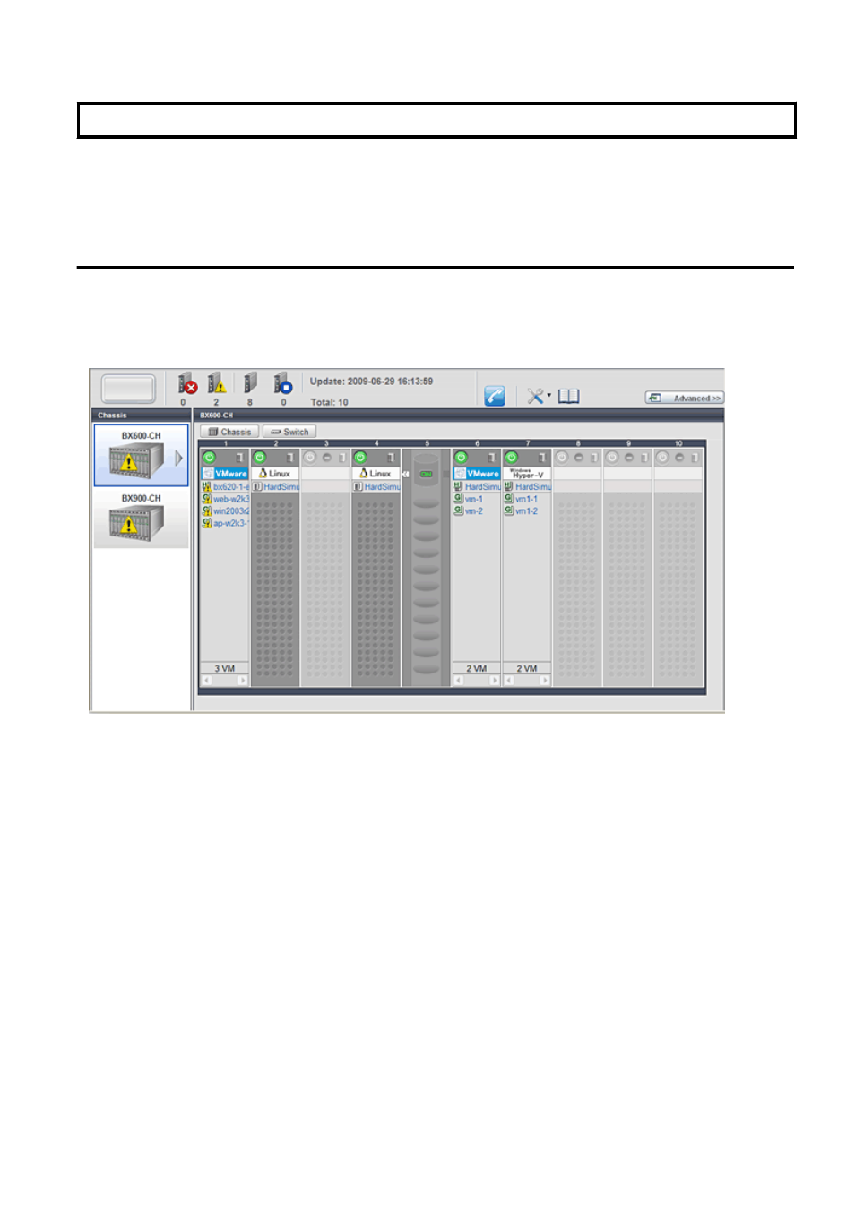 Chapter 6 bladeviewer, 1 overview, Apply to the default window | For details on bladeviewer, refer to | FUJITSU ServerView Respurce Orchestrator Virtual Edition V3.1.0 User Manual | Page 25 / 247