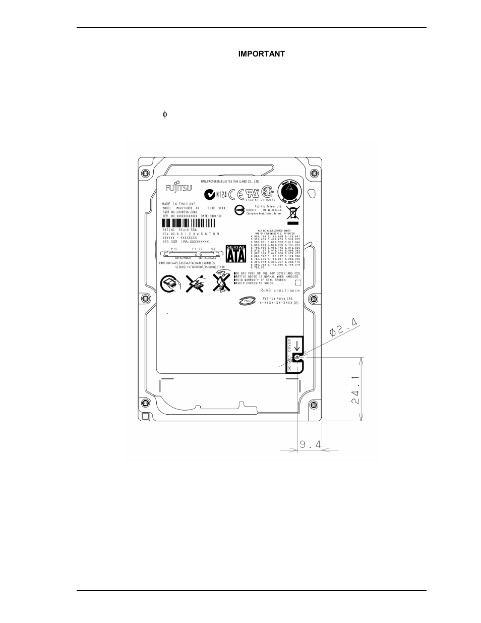 FUJITSU MHV2160BT User Manual | Page 49 / 296
