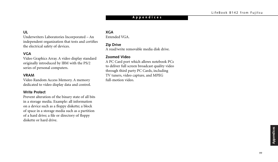 FUJITSU LIFEBOOK B142 User Manual | Page 106 / 112