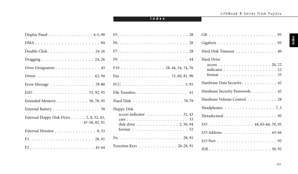 FUJITSU LIFEBOOK B142 User Manual | Page 109 / 112
