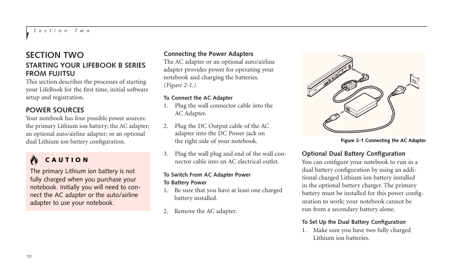 FUJITSU LIFEBOOK B142 User Manual | Page 21 / 112