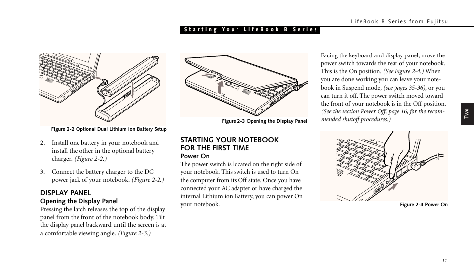 FUJITSU LIFEBOOK B142 User Manual | Page 22 / 112