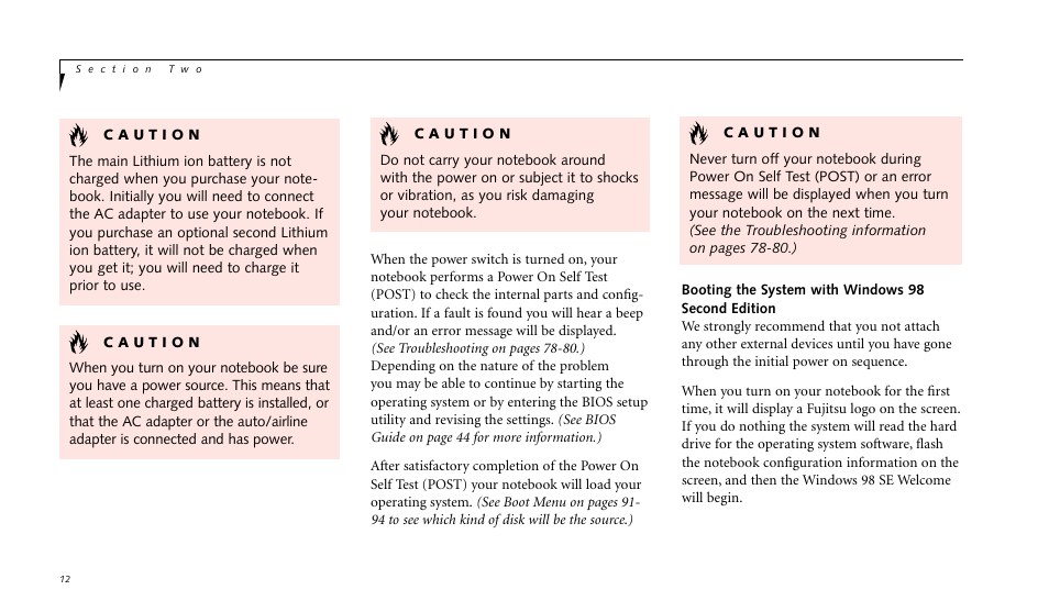 FUJITSU LIFEBOOK B142 User Manual | Page 23 / 112