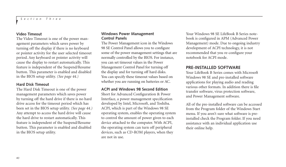 FUJITSU LIFEBOOK B142 User Manual | Page 50 / 112