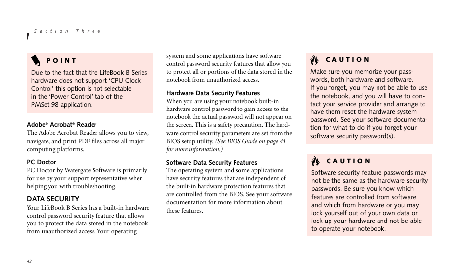 FUJITSU LIFEBOOK B142 User Manual | Page 52 / 112