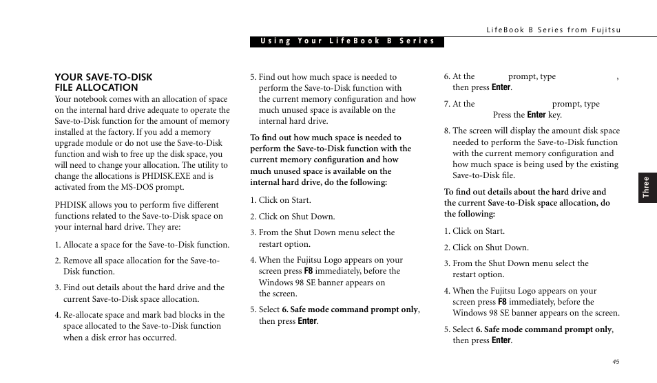 FUJITSU LIFEBOOK B142 User Manual | Page 55 / 112