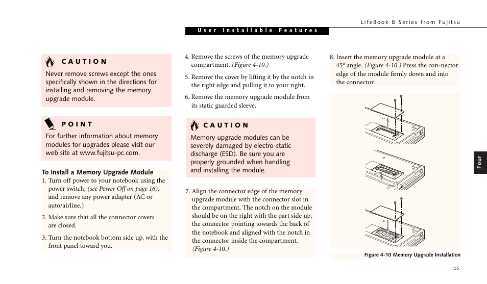 FUJITSU LIFEBOOK B142 User Manual | Page 65 / 112