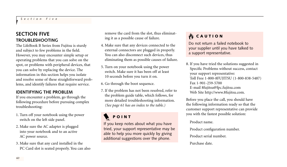 FUJITSU LIFEBOOK B142 User Manual | Page 69 / 112