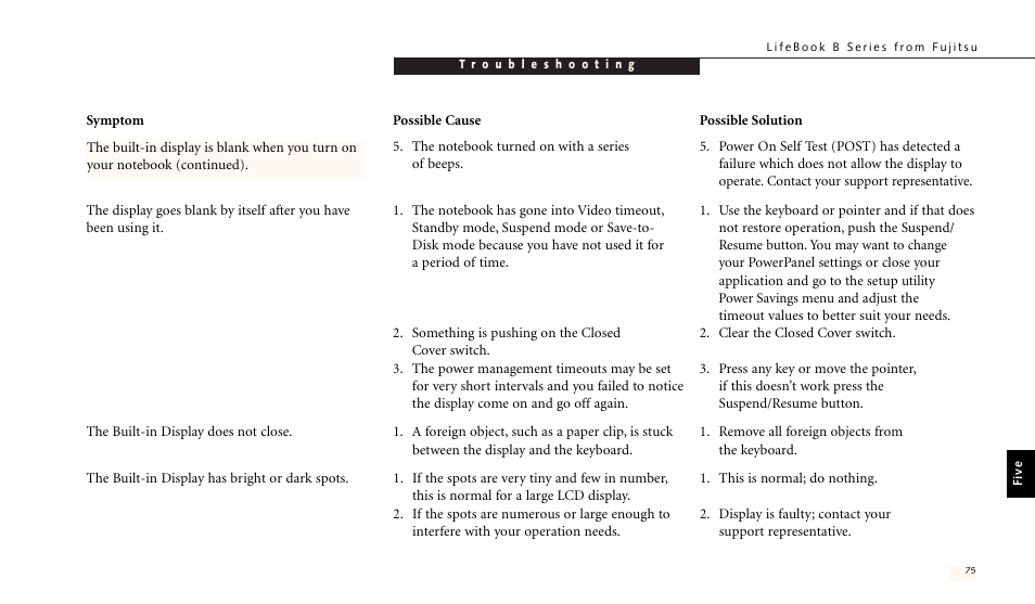 FUJITSU LIFEBOOK B142 User Manual | Page 84 / 112