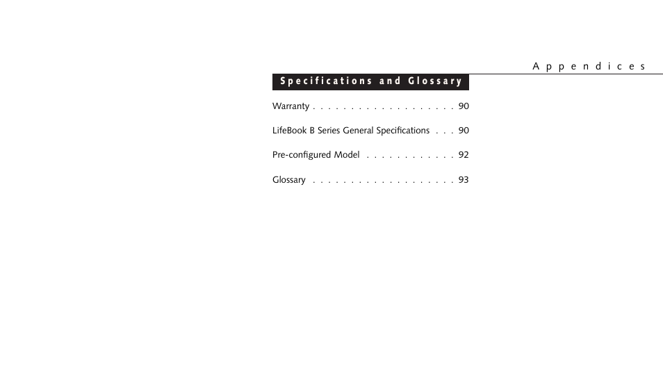 FUJITSU LIFEBOOK B142 User Manual | Page 96 / 112