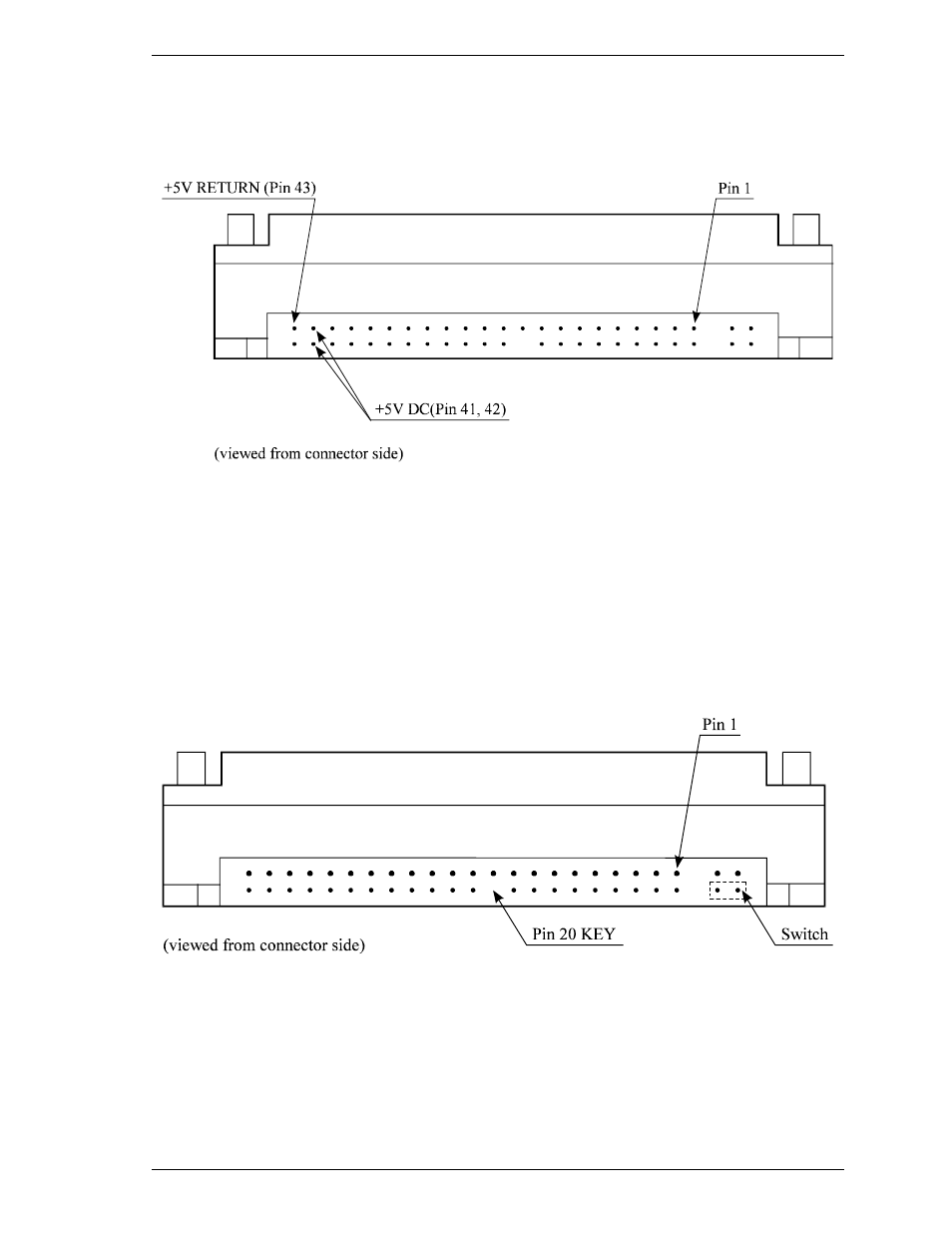 4 power supply connector (cn1), 4 jumper settings, 1 location of setting jumpers | FUJITSU MHV2120AT User Manual | Page 53 / 280