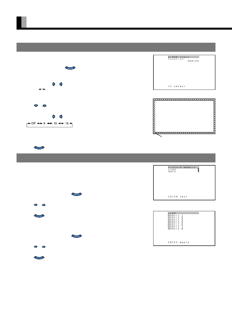 Other adjustments (features menu)(continued), E-36, Input terminal | Others menu | FUJITSU PDS5004U User Manual | Page 39 / 50