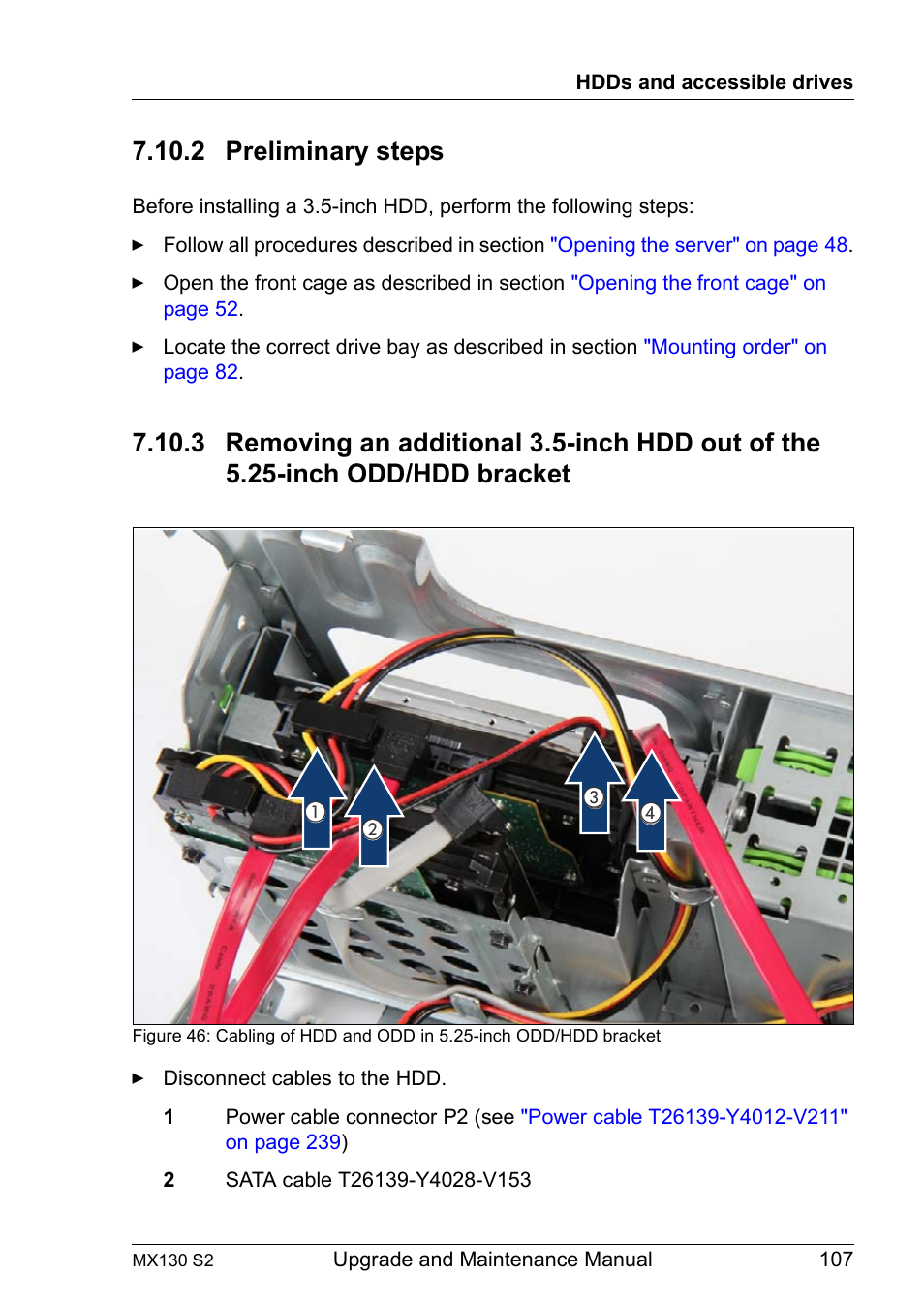 2 preliminary steps, Preliminary steps | FUJITSU PRIMERGY MX130 S2 User Manual | Page 107 / 256