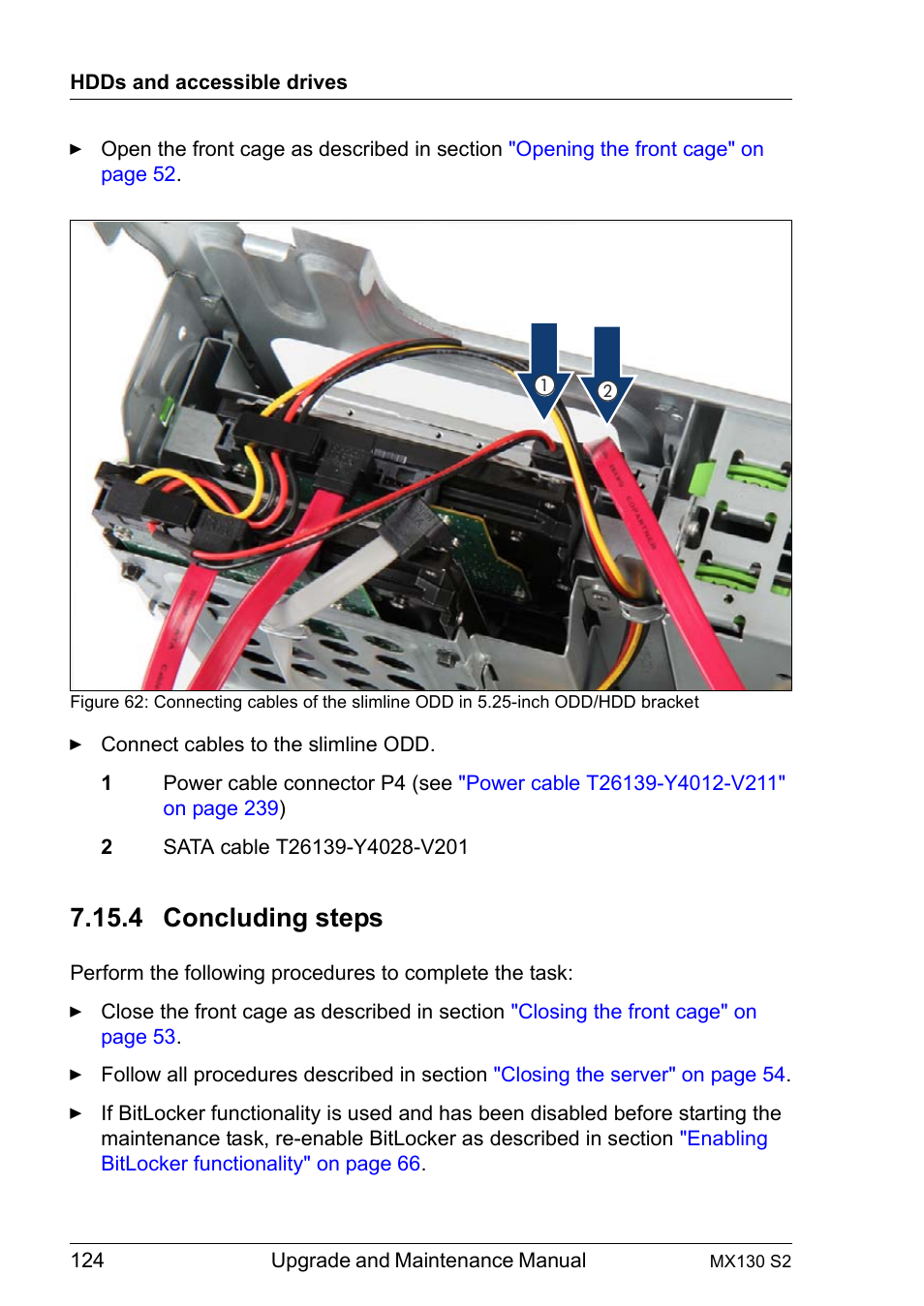 4 concluding steps, Concluding steps | FUJITSU PRIMERGY MX130 S2 User Manual | Page 124 / 256