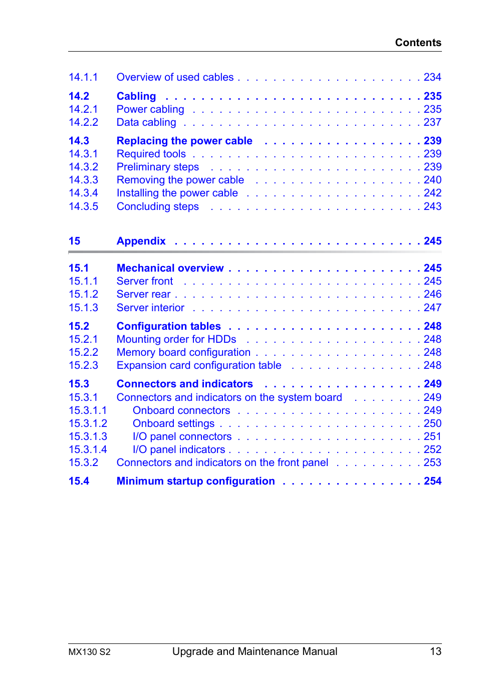 FUJITSU PRIMERGY MX130 S2 User Manual | Page 13 / 256