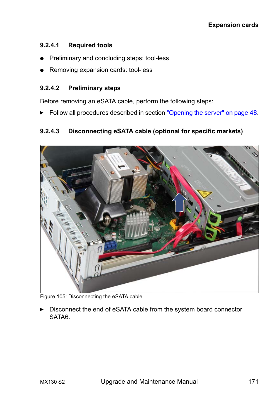 1 required tools, 2 preliminary steps, Required tools | Preliminary steps | FUJITSU PRIMERGY MX130 S2 User Manual | Page 171 / 256