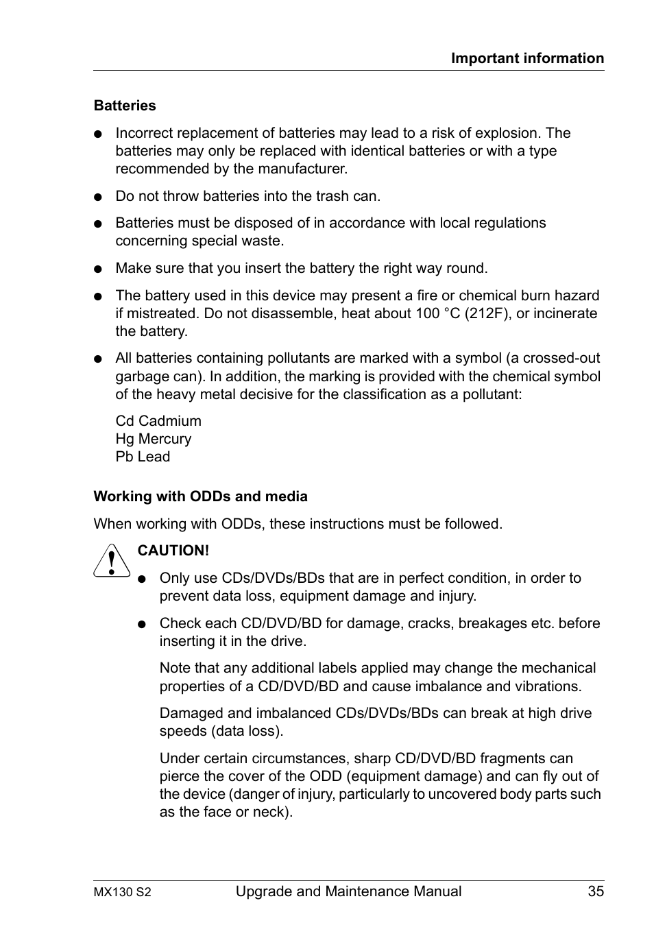 FUJITSU PRIMERGY MX130 S2 User Manual | Page 35 / 256
