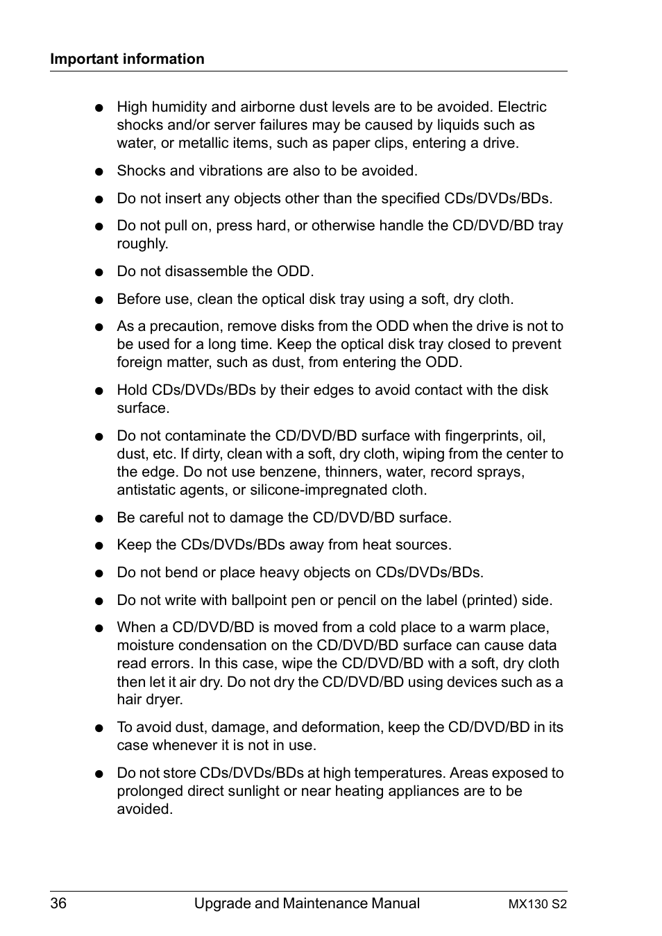 FUJITSU PRIMERGY MX130 S2 User Manual | Page 36 / 256